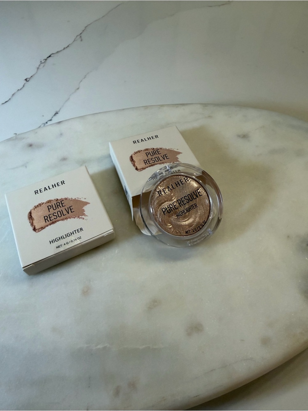 RealHer Pure Resolve Highlighter - Champagne Glow- Lot of 2